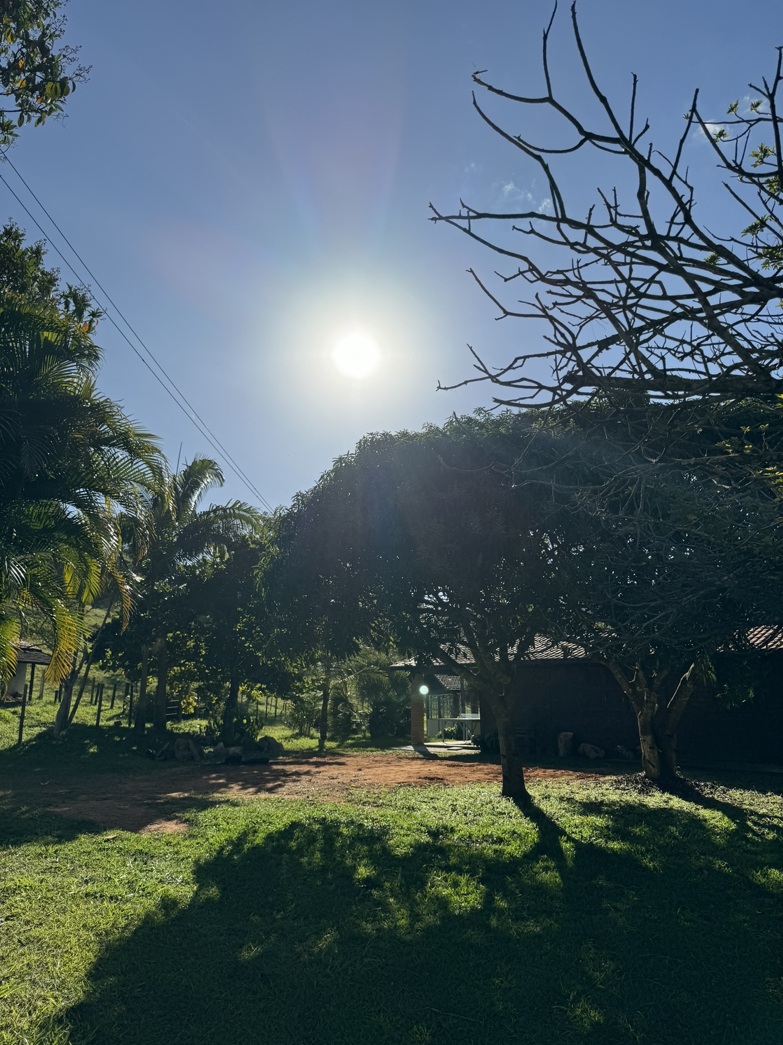 Área externa da Chácara Recanto da Paz